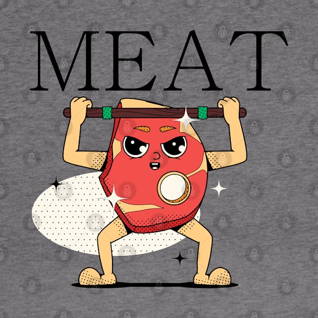 Hand Drawn Meat Fun by Mako Design 